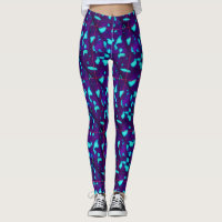 Aqua Splotches on Deep Purple