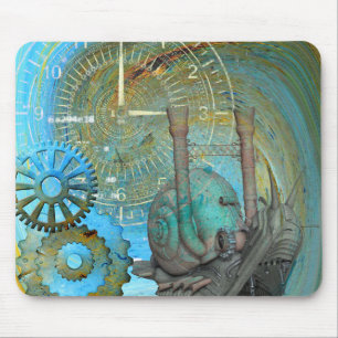 Aqua Steam Snail Traveller Mouse Pad