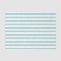 Aqua Stripes Tissue Paper