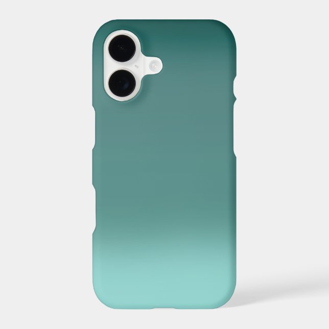 Aqua sunset iPhone case (Back)