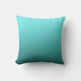 Aqua Teal Dipped Modern Trendy Decor Cushion