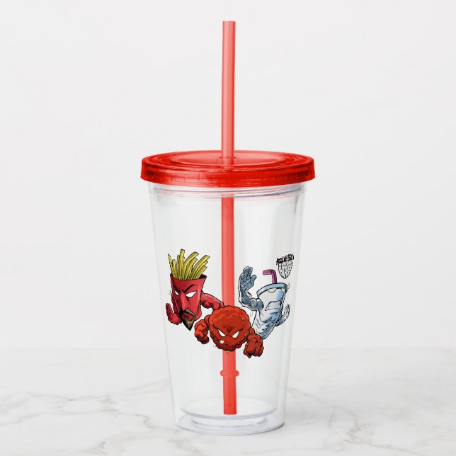 Aqua Teen Hunger Force Anime Graphic Acrylic Tumbler (Front)