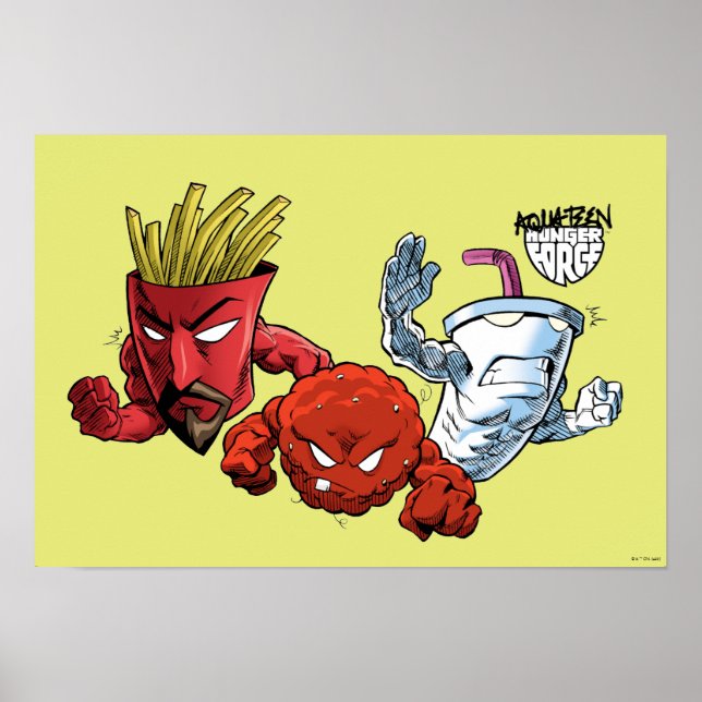 Aqua Teen Hunger Force Anime Graphic Poster (Front)