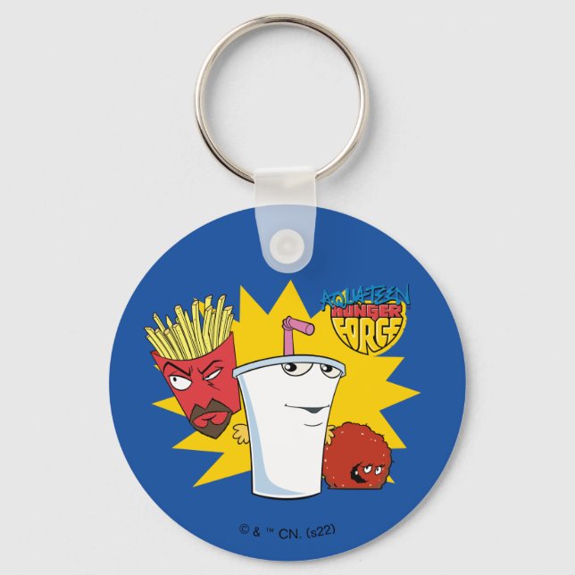 Aqua Teen Hunger Force Explosive Graphic Key Ring (Front)