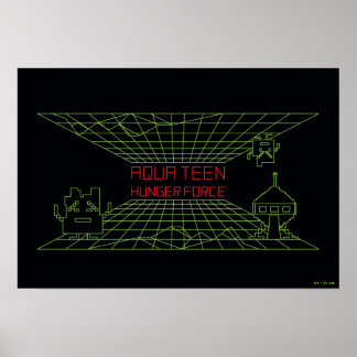 Aqua Teen Hunger Force Mooninites Game Logo Poster