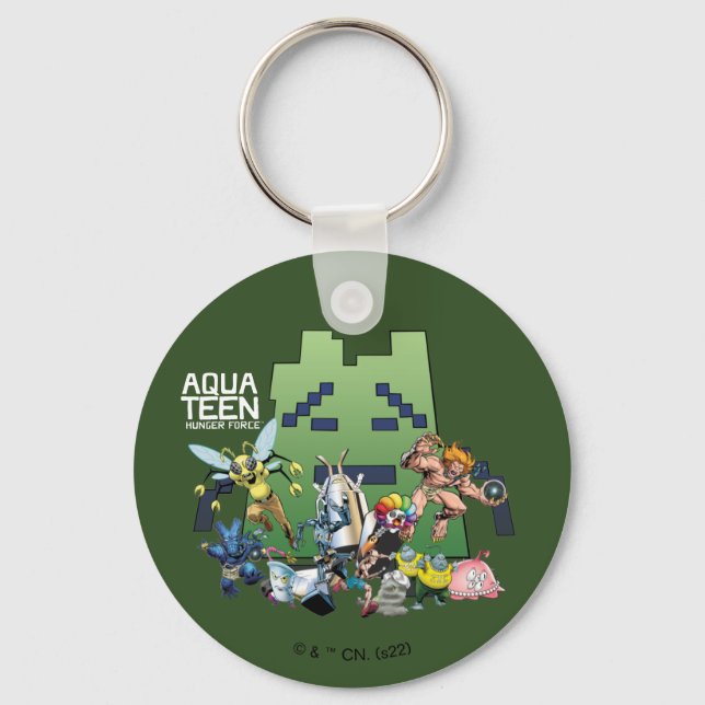 Aqua Teen Hunger Force Villains Key Ring (Front)
