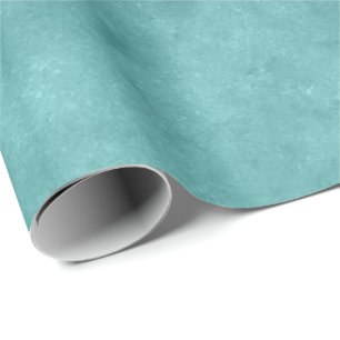 Aqua Tiffany Blue Ocean Marble Molten Pastel VIP Wrapping Paper