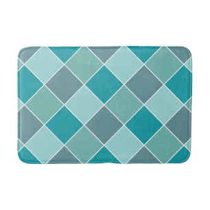 Aqua Tile Pattern bath mats