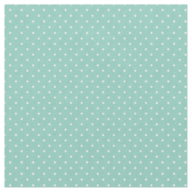 Aqua Tiny Dots Fabric (Close Up)