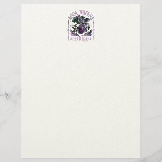 Aqua Tofana Letterhead (Front)
