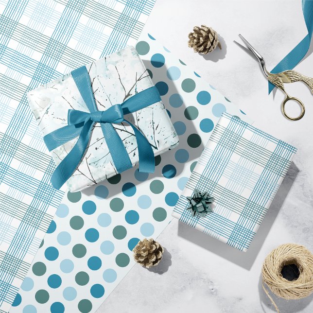 Aqua Turquoise Wrapping Paper Sheets (Creator Uploaded)