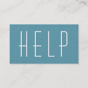 Aqua VOLUNTEER Simple Style V40 Business Card