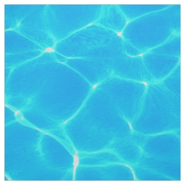Aqua Water Pattern With Reflection Waves Fabric (Swatch)