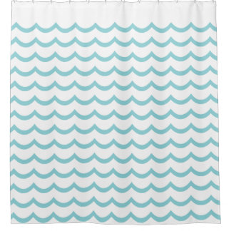 AQUA WAVES SHOWER CURTAIN