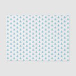 Aqua/White Christmas Tree Iconic Pattern Tissue Paper<br><div class="desc">This is an aqua and white graphic design created with a seamless iconic pattern.  A teal-coloured silhouette of a Christmas tree icon is repeated in offset rows on a white background.  

This is a fun idea for gift wrapping,  crafts,  or decorating for this holiday's annual Christmas party.</div>
