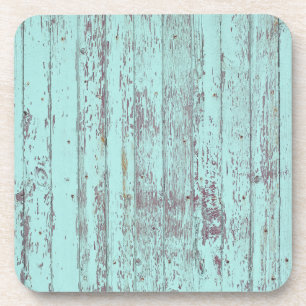 aqua wood coaster