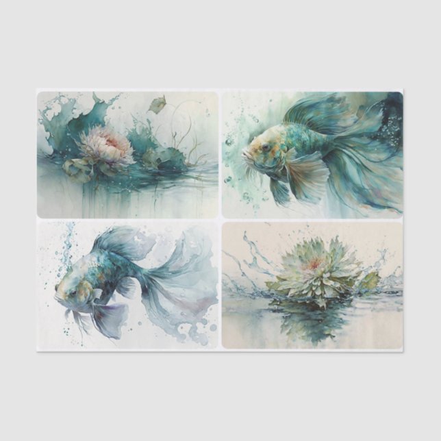 Aqua World Tissue Paper (Front)