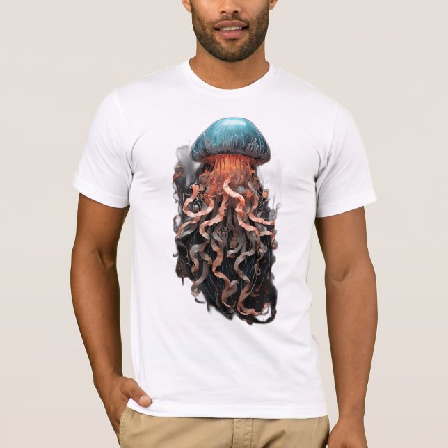 AquaDreams: Dive into Enchantment with Unique Jell T-Shirt (Front)