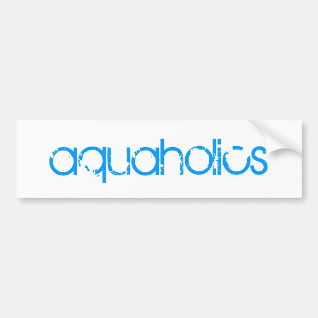 aquaholics bumper sticker (Front)