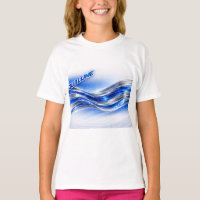 Aqualume Flow Shirt – Blue Silver Wave Energy Desi