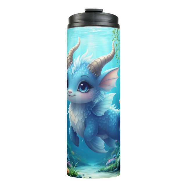 Aqualumi – Keeper of Coral Dreams.  Thermal Tumbler (Front)