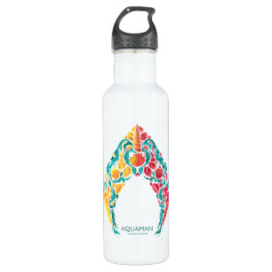 Aquaman Aquaman & Mera Themed Seashell Logo 710 Ml Water Bottle