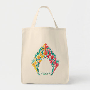 Aquaman Aquaman & Mera Themed Seashell Logo Tote Bag