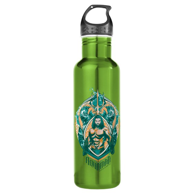 Aquaman | Aquaman & Trenchers Graphic 710 Ml Water Bottle (Front)