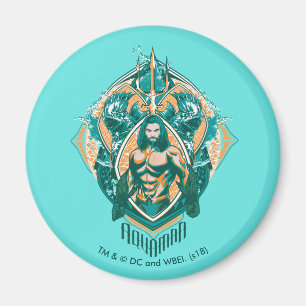 Aquaman   Aquaman & Trenchers Graphic Magnet