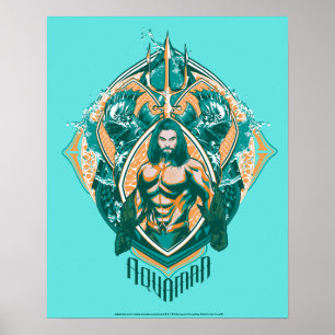Aquaman Aquaman & Trenchers Graphic Poster
