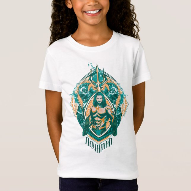 Aquaman | Aquaman & Trenchers Graphic T-Shirt (Front)