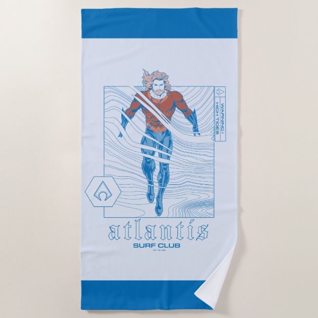 Aquaman - Atlantis Surf Club Beach Towel (Front)