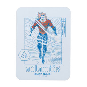 Aquaman - Atlantis Surf Club Magnet