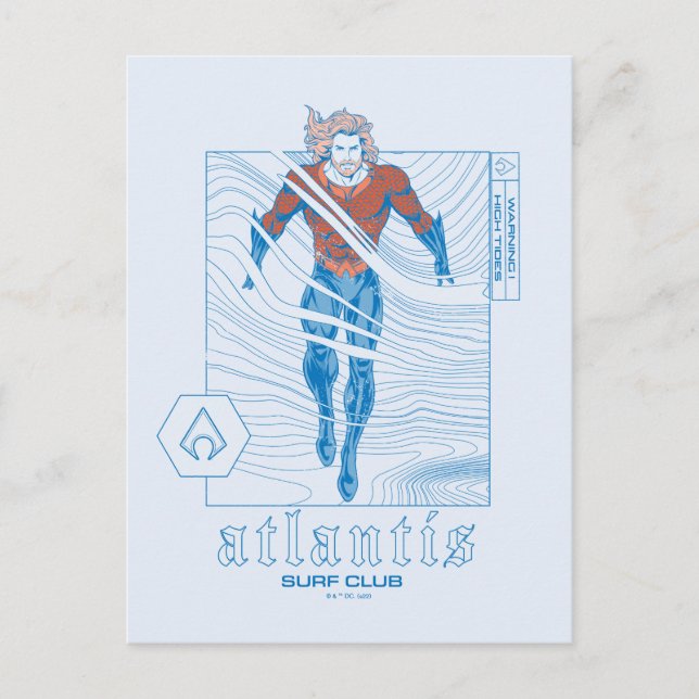 Aquaman - Atlantis Surf Club Postcard (Front)