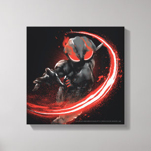 Aquaman Black Manta Red Swipe Graphic Canvas Print
