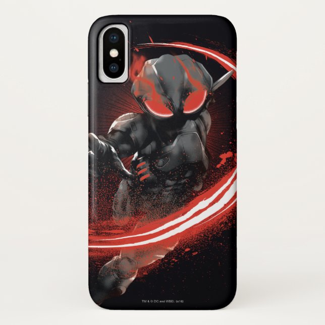 Aquaman | Black Manta Red Swipe Graphic Case-Mate iPhone Case (Back)