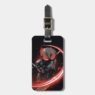 Aquaman   Black Manta Red Swipe Graphic Luggage Tag