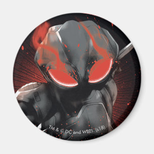 Aquaman Black Manta Red Swipe Graphic Magnet