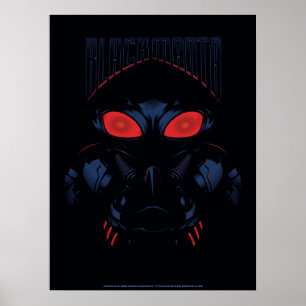 Aquaman Black Manta Shadowy Graphic Poster