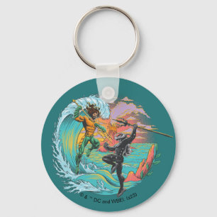 Aquaman & Black Manta Tidal Wave Key Ring
