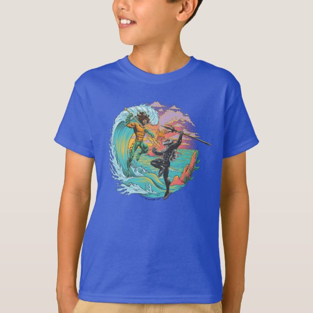Aquaman & Black Manta Tidal Wave T-Shirt (Front)