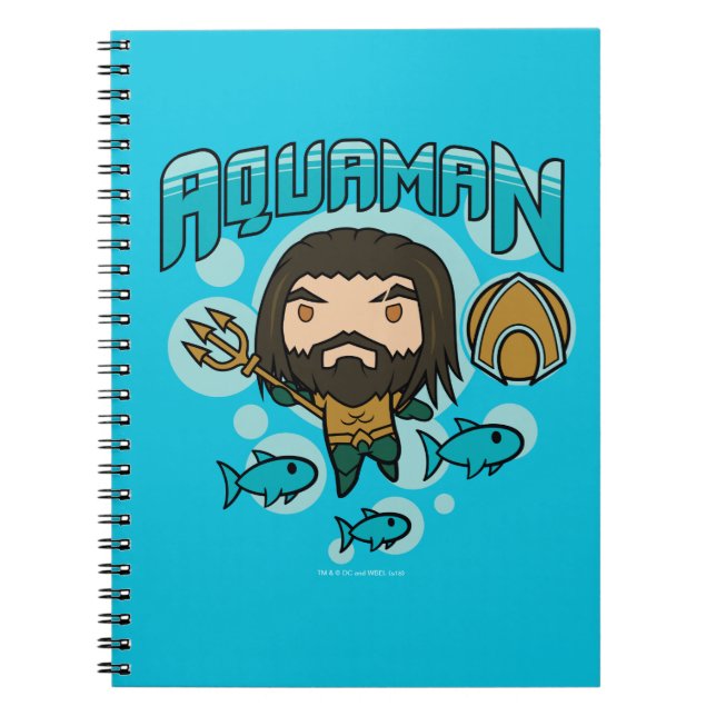 Aquaman | Chibi Aquaman Undersea Graphic Notebook (Front)