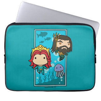 Aquaman | Chibi Mera & Aquaman Undersea Graphic Laptop Sleeve