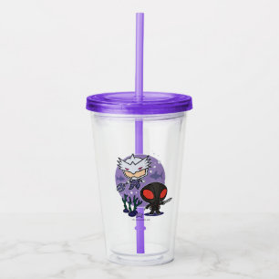 Aquaman   Chibi Orm & Black Manta Undersea Graphic Acrylic Tumbler