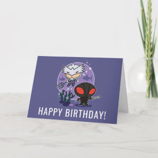 Aquaman | Chibi Orm & Black Manta Undersea Graphic Card
