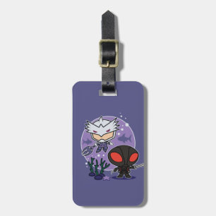 Aquaman   Chibi Orm & Black Manta Undersea Graphic Luggage Tag