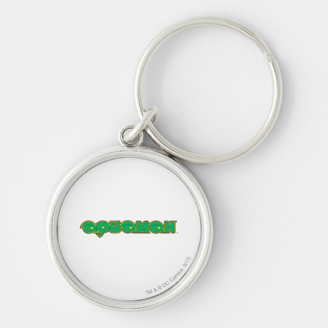 Aquaman Green Logo Key Ring (Front)