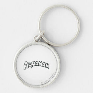 Aquaman Grunge Black Logo 2 Key Ring