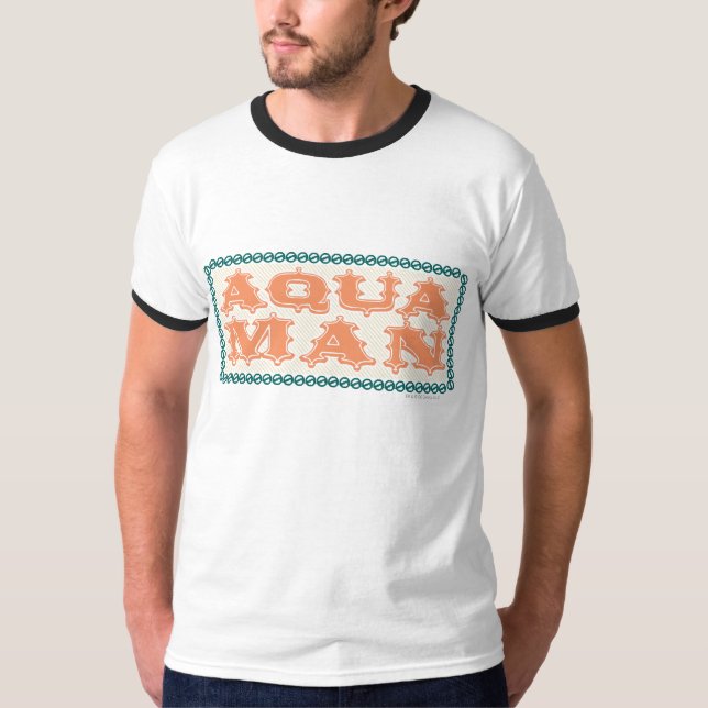 Aquaman It's Showtime! Letters T-Shirt (Front)