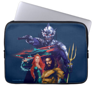 Aquaman King Orm Versus Mera & Aquaman Laptop Sleeve